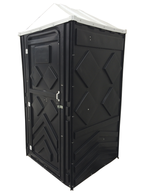 Туалетная кабина "Эконом" в черном цвете